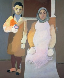 Sanatçı ve annesi, yaklaşık 1926-1936, Arshile Gorky (1904-1948), tuval üzerine yağlı boya