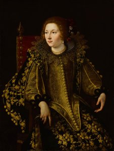 İtalyanca: Ritratto di una donna seduta (signora Caterina Savelli) Oturan bir bayanın portresi (senora Caterina Savelli) by Artemisia Gentileschi