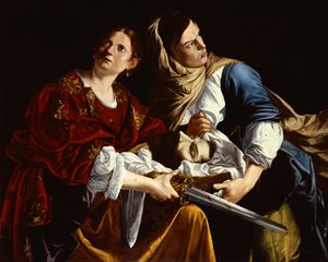 Judith ve Hizmetçisi ve Holofernes'in Başı (tuval üzerine yağlı boya)