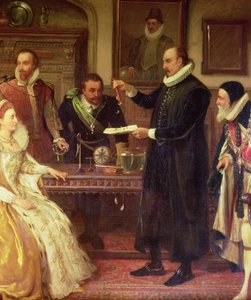 Dr William Gilbert 1544-1603 Elektrikle İlgili Deneyini Kraliçe I. Elizabeth ve Sarayına Gösteriyor, Gilberd