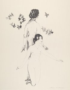 güvercinler by Arthur B. Davies