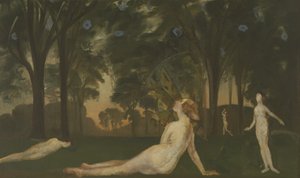 Yaz Koridoru, c.1910 (tuval üzerine yağlı boya) by Arthur Bowen Davies