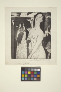 İllüzyona Açılan Kapı (gravür ve aquatint) by Arthur Bowen Davies