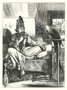 Vezirin Papağanı (gravür) by Arthur Boyd (after) Houghton