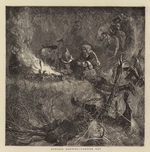 Bufalo Avı, kamp yapmak by Arthur Boyd Houghton