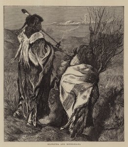 Hiawatha ve Minne-ha-ha by Arthur Boyd Houghton