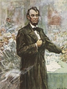 Büyük Özgürleştirici Abraham Lincoln, HE Marshall'ın 'Bu Ülkemiz, Amerika Birleşik Devletleri'nin Öyküsü'nden bir örnek