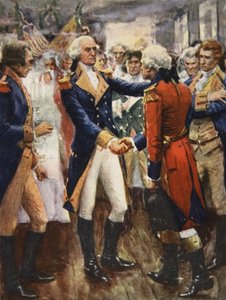 Washington, memurlarına veda ederken, H.E. Marshall by Arthur C. (after) Michael