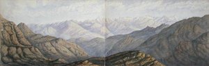 Dağlarda Günbatımı by Arthur Cust