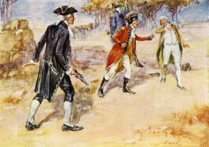 Warren Hastings ve Philip Francis arasındaki düello by Arthur David McCormick