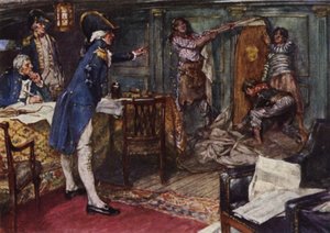 Nelson, Kaptan Hallowell tarafından kendisine sunulan tabutu kabininin bölmesine karşı yerleştirdi.