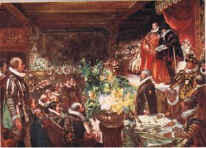 İmparator uzun boylu yakışıklı bir delikanlının omzuna yaslanarak geldi, Romance of History: Hollanda, 1920