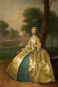 Altın Bir Kadının Portresi, 1785. by Arthur Devis