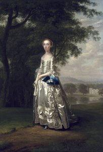 Manzaradaki Bir Kadının Portresi, 1750