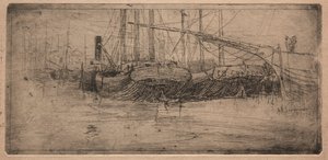 Cuyahoga Nehri boyunca kayma, 1887. by Arthur E. Schneider.
