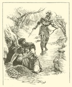 Sir Guyon, Plüton Ülkesi (gravür) by Arthur George Walker