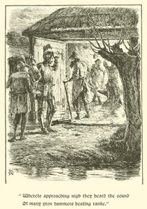 The Legend Of Britomart, The House Of Care (gravür) by Arthur George Walker