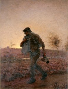 Plowman Homeward Yorgun Yolunu Sürüyor