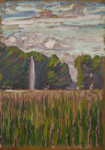 Bir park içinde çeşme by Arthur Haythorne Studd