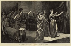 ಲಂಡನ್ ಡ್ರಾಯಿಂಗ್ ರೂಮ್ ಟರ್ಕ್‌ನಲ್ಲಿ ಗ್ರೀಕ್ ನಾಟಕ by Arthur Hopkins