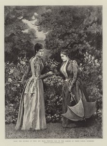 SAİK Teck Düşesi ve HSH Princess May, Richmond White Lodge'daki Garden'da by Arthur Hopkins
