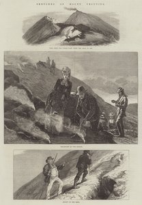 Vezüv Yanardağı'nın eskizleri by Arthur Hopkins