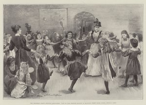 Çocukların Mutlu Akşamları Derneği, Lady Frances Balfour'un Mansford Street Board School, Bethnal Green'i Ziyareti by Arthur Hopkins