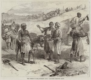 Süveyş Deniz Kanalı Kıstağı, İşçiler Dünyayı Kaldırıyor by Arthur Hopkins