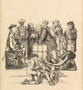 Ticaret, 1871 by Arthur Hughes