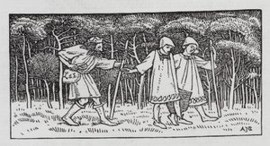 Hans Christian Andersen: Elfin Tepesi (taş) by Arthur Joseph Gaskin