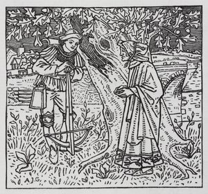 Hans Christian Andersen: Tinder Kutusu (taş) by Arthur Joseph Gaskin