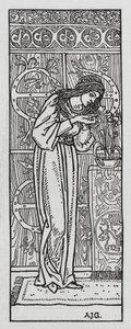 Hans Christian Andersen: Thumbelina (lito) by Arthur Joseph Gaskin