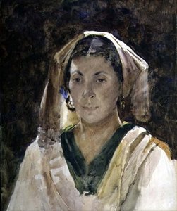 Aragonlu Kadın (suluboya)