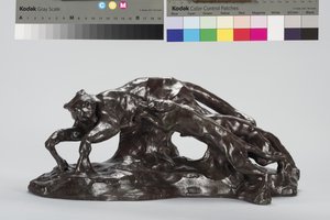 Puma Yakalayan Köpekler by Arthur Putnam