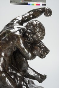 Puma ve Çocuk (bronz) by Arthur Putnam