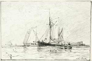 Trol Gemileri Plymouth, İngiltere by Arthur Quartley