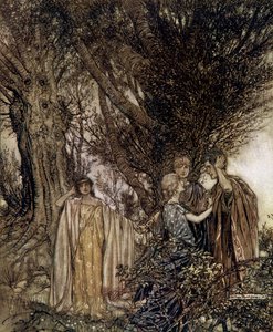 Bir yaz gecesi rüyası by Arthur Rackham