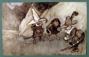 Amerikalı yazar Washington tarafından kısa bir hikaye (illüstrasyon) by Arthur Rackham