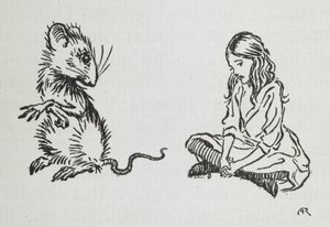 Alice ve Fare by Arthur Rackham
