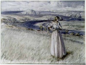 Bigbury Körfezi, Devon by Arthur Rackham