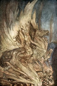 "Brunnhilde on Grane, Siegfried