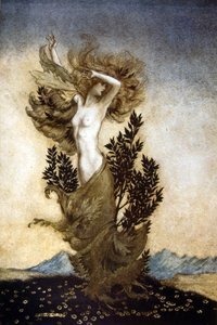 Comus, iffet onuruna bir maskedir by Arthur Rackham