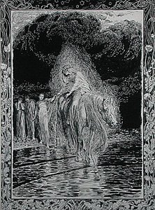 Nehri geçmek by Arthur Rackham