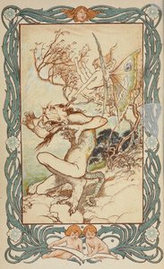 'Shakespeare'den Öyküler'in ön parçası... by Arthur Rackham