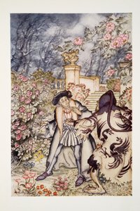 Yüksek bir ses duydu ve The Arthur Rackham Fairy Book, pub
