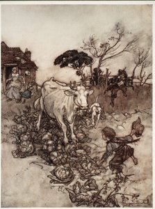 İneği yoldan çıkacak ya da lahanaların arasına girecekti., Washington Irving, pub tarafından Rip Van Winkle