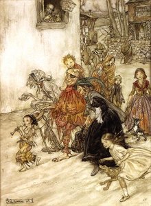 Anne Kaz için İllüstrasyon by Arthur Rackham