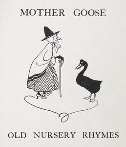 Anne Kaz. Kazlı yaşlı kadın. by Arthur Rackham