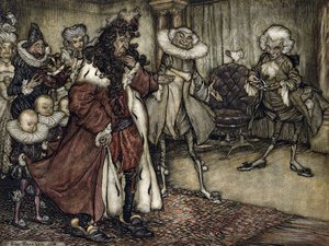Kralı hazırlamak, by Arthur Rackham
