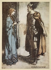 Siegfried, içme borusunu Gutrune